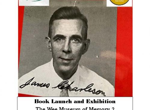 The cover of the book, featuring a signed black and white photo of Jim Charleson 